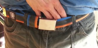 Inner tube belt - green, looks good as well as holding your pants up