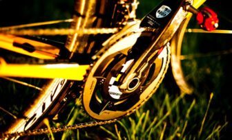 Trek Madone is fitted with SRAM Red Exogram chainset with its X-GlideR chainrings and Speedplay pedals