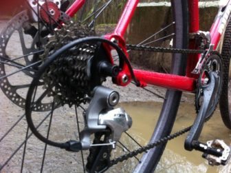 Substantial replaceable dropouts and 105 rear mech