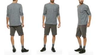 New Road 3/4 sleeve bonded ride shirt