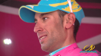 Vincezo Nibali looking pretty in pink