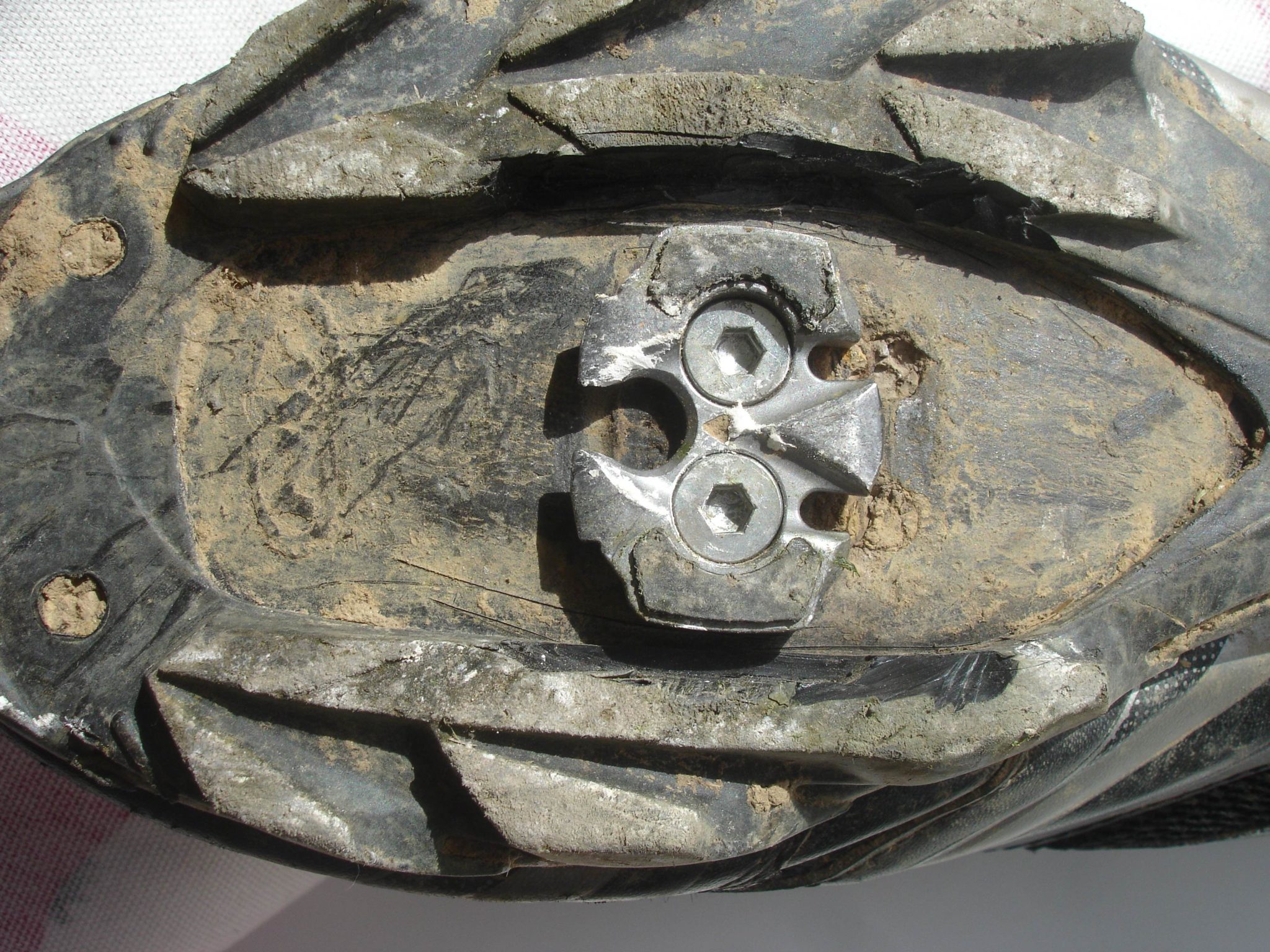 Shoe tread after a little surgery