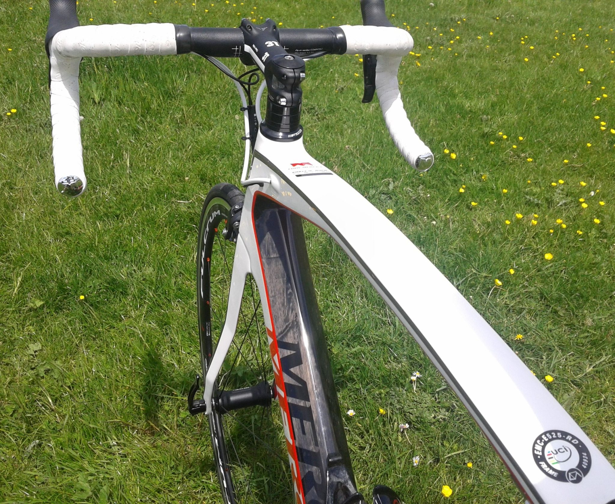 Relaxing at the top of Ditchling Beacon, the EMX-525 contemplates the upcoming descent
