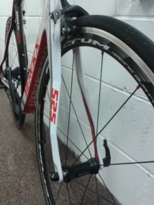Fulcrum Racing wheels and Shimano Ultegra work well together. How many lines and angles can you see?