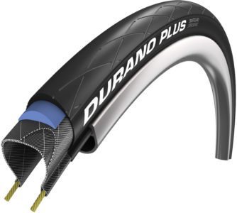 That's a solid layer of natural rubber underneath theDurano Plus tread