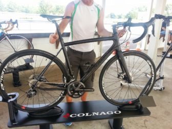Vince couldn't take his hands off the Colnago CX Zero