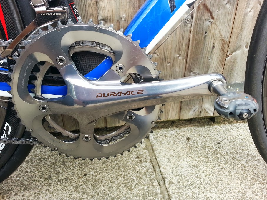 Speedplay Zero Stainless Steel fitted to crank