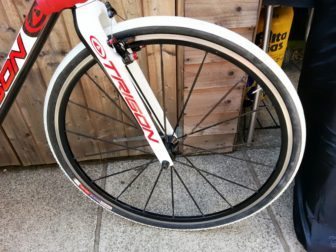 Trigon XQC-01 front Kysrium wheel with Challenge Grifo XS