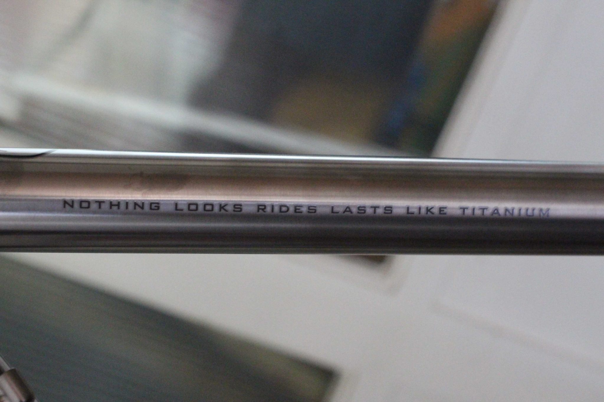 Nothing looks rides lasts like titanium