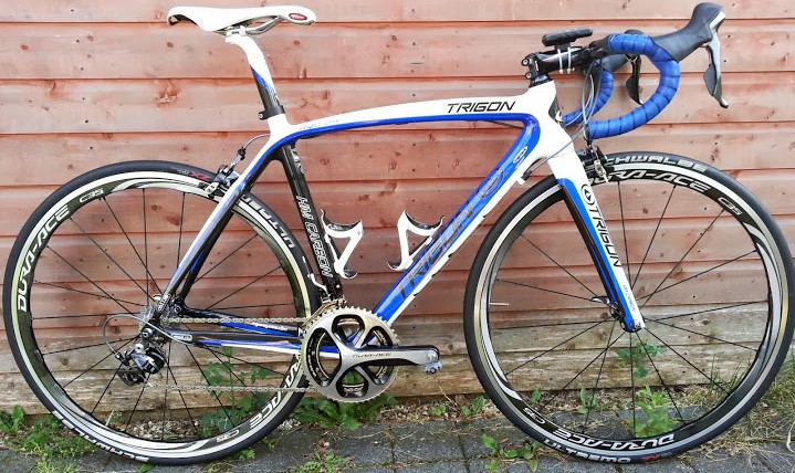 Dura-Ace 9000 fitted to the test bike ready to go...