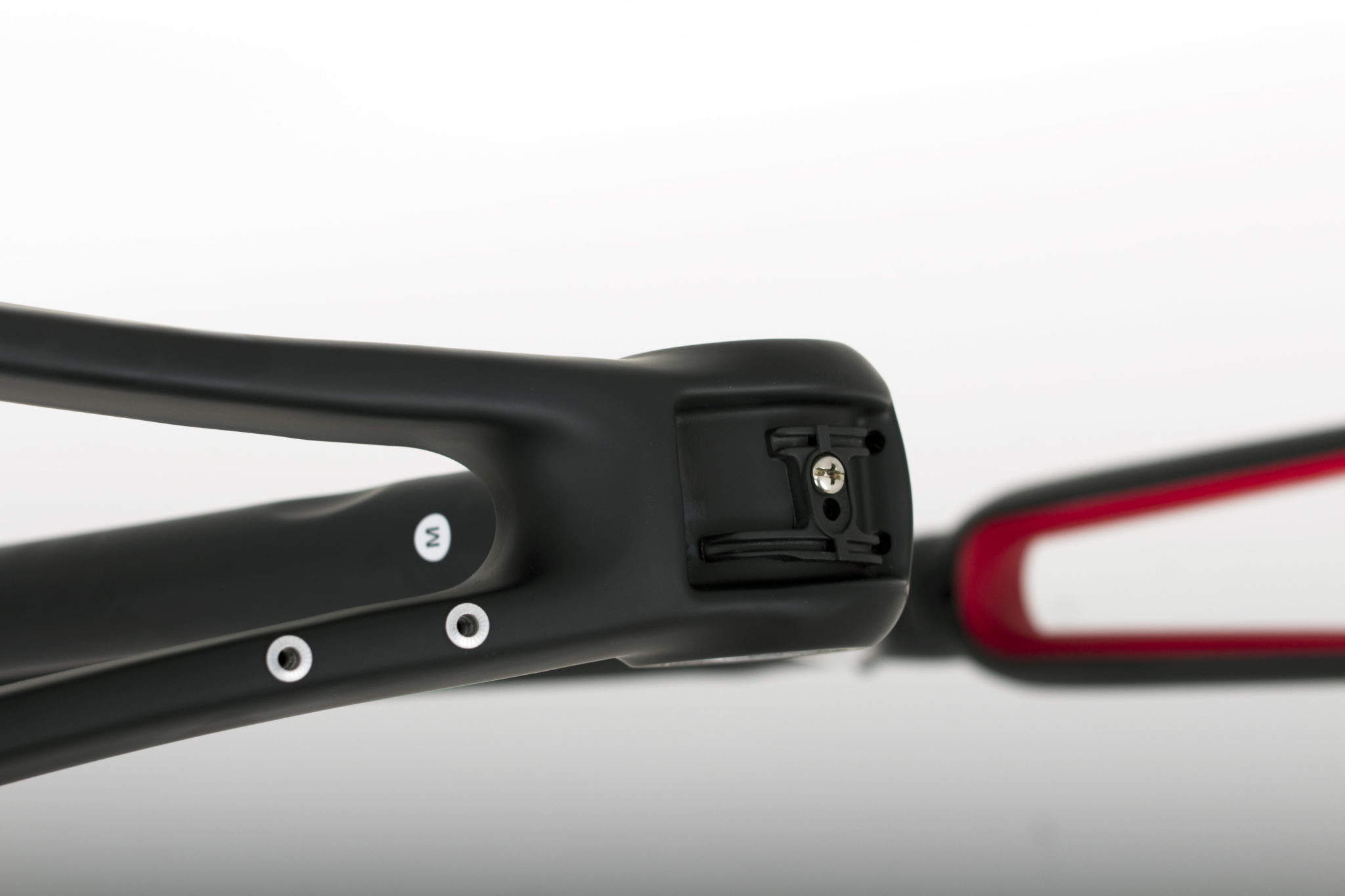 Flexible internal Di2 or mechanical cable routing conduits.