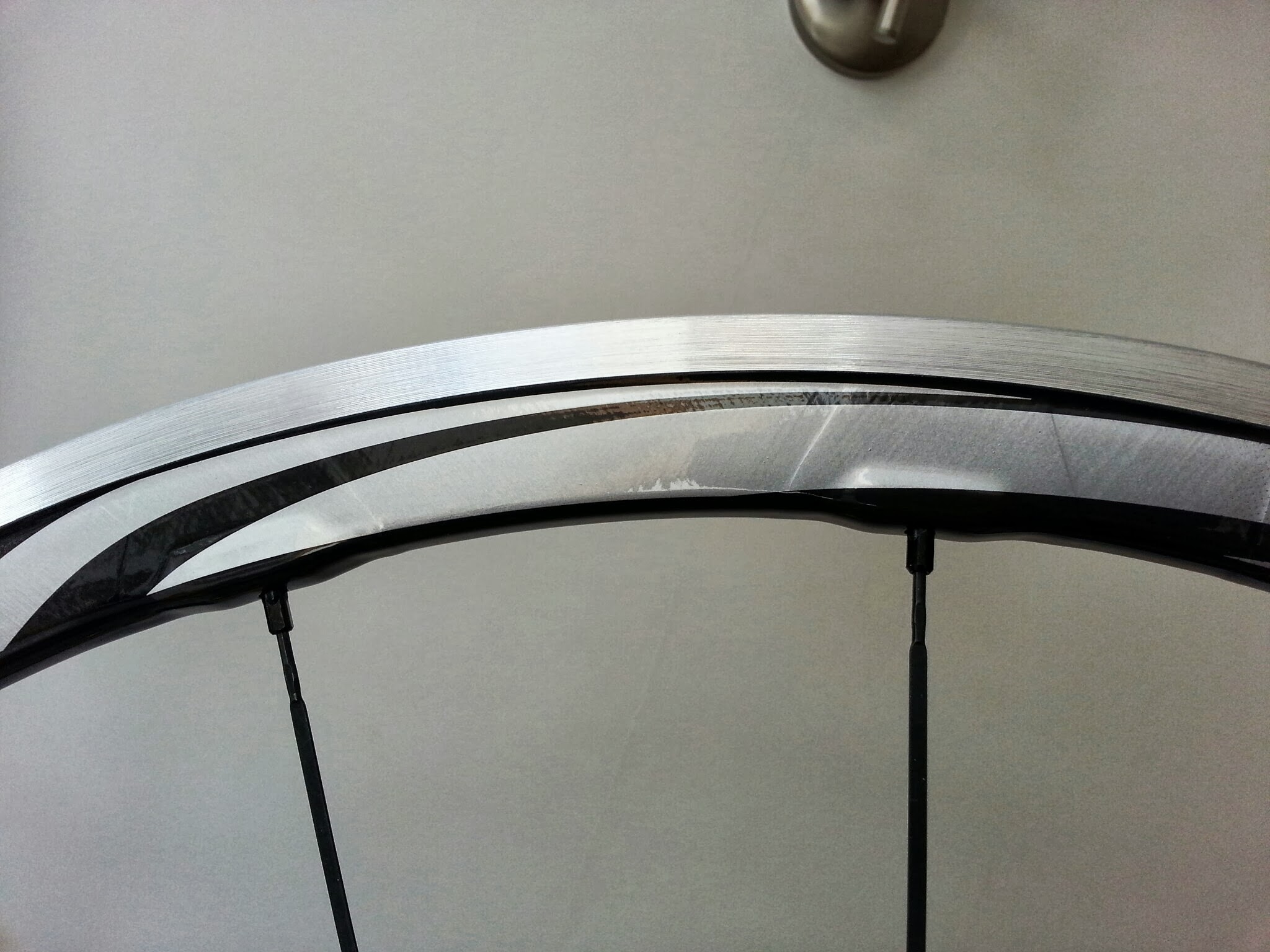 which produces a strong, light rim with an aluminium braking surface