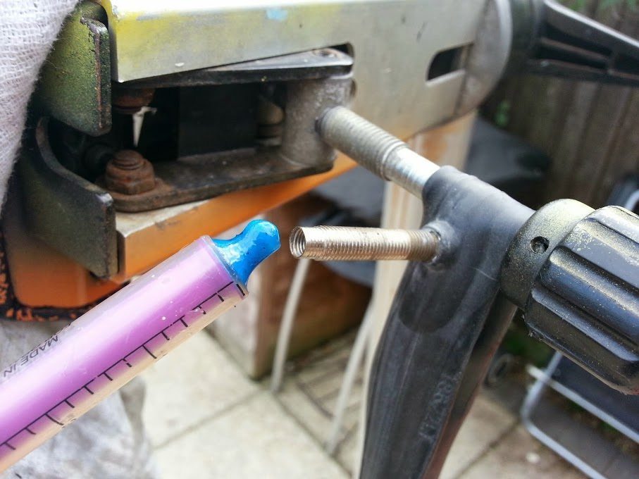 Injecting into the inner tube alone is easier