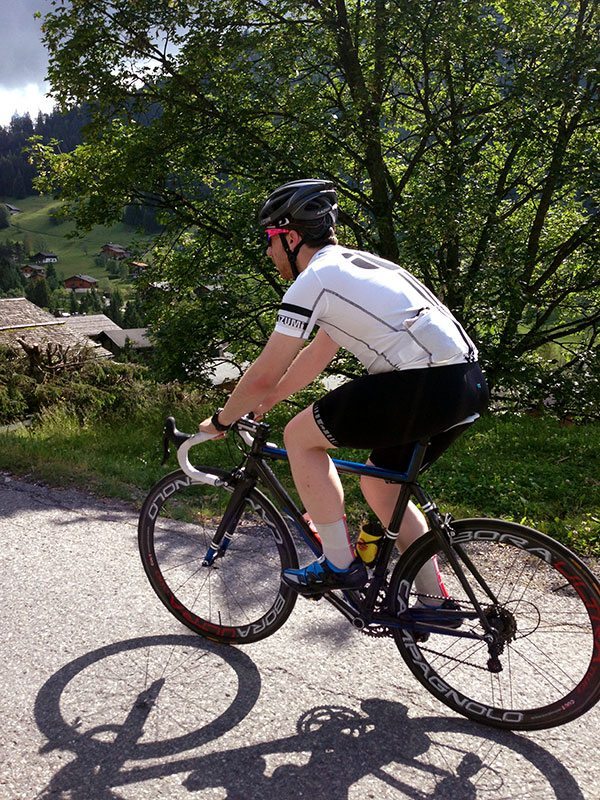 Jordan initially rode the Shimano R241 in the Etape, a tough testing ground
