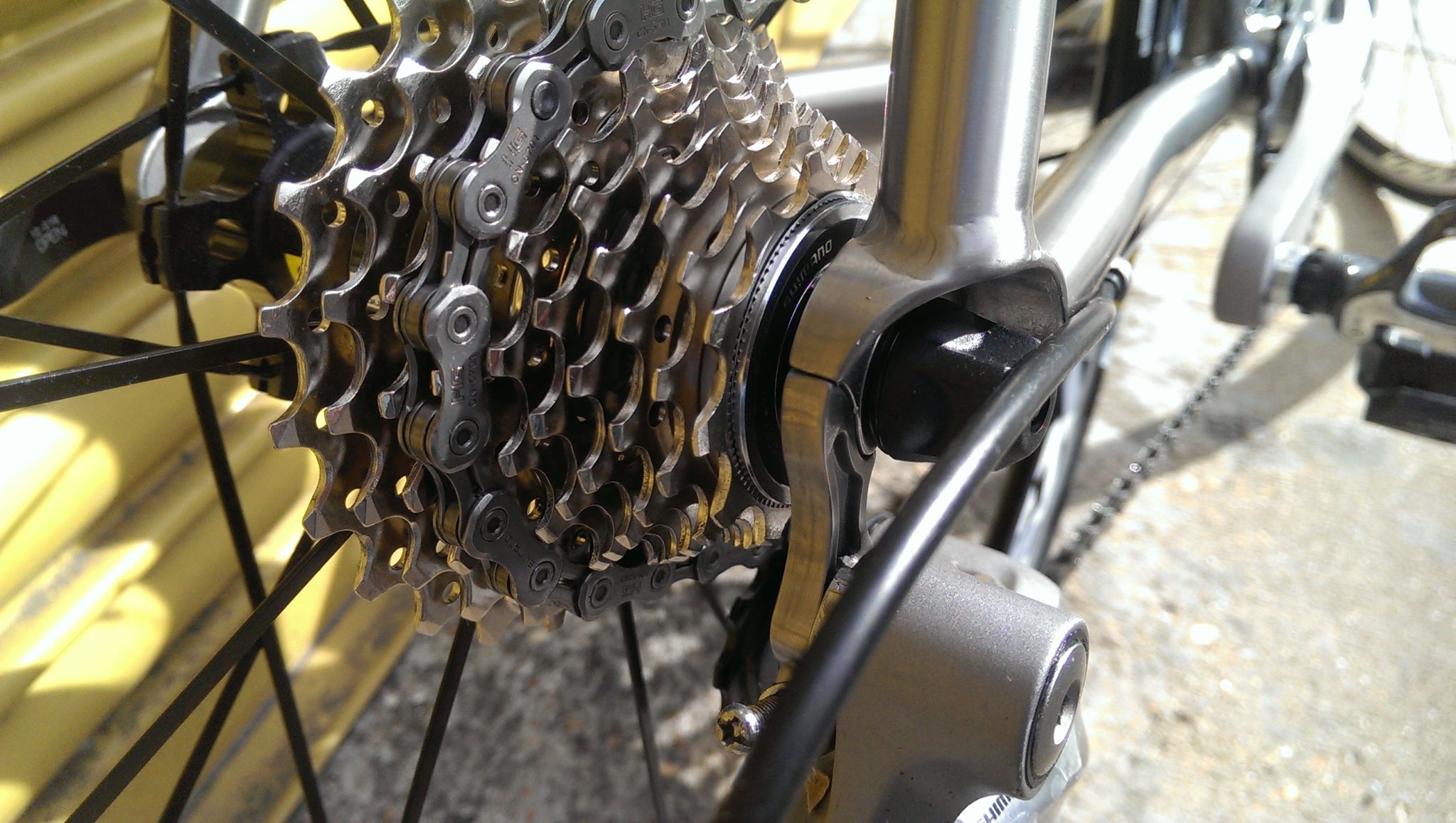 Surface area for welds has been maximised throughout  the frame