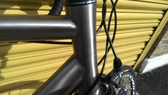 Mondays Child head tube is flared to incorporate integrated headset