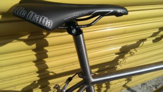 Seatpost is another very smart and, in keeping with the frame, bespoke Sabbath item