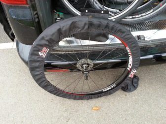 Wheel Wellie in place and the mud is no longer a concern when placing the wheel into the car