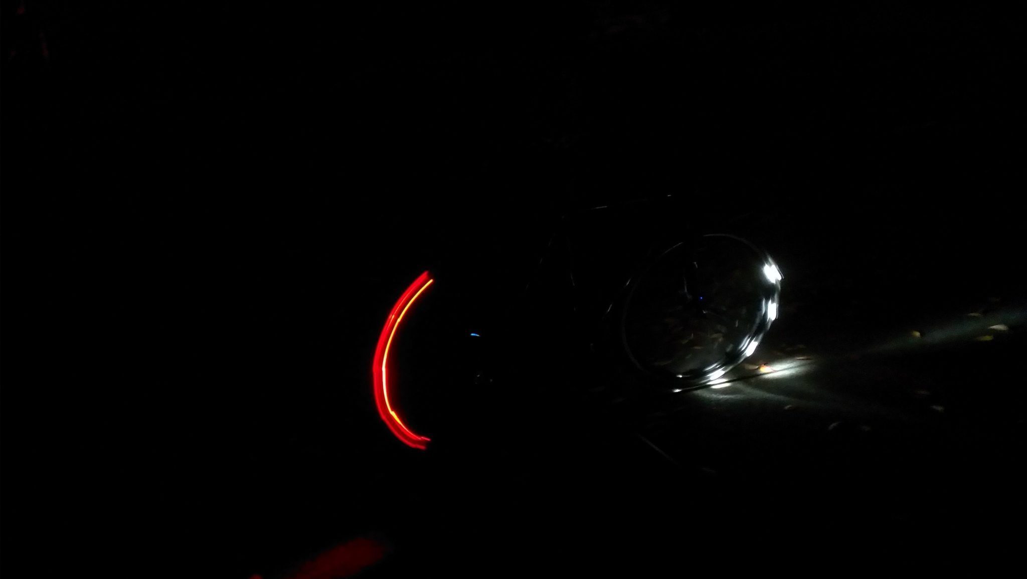 Revolights illuminate bike from the side