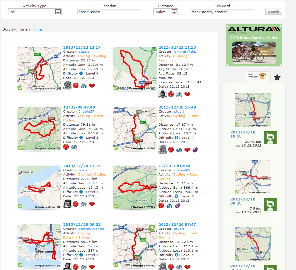 There are loads of public tracks that you can download