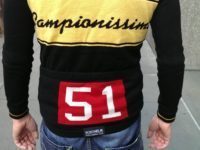 Tim modelling the rear of the jersey