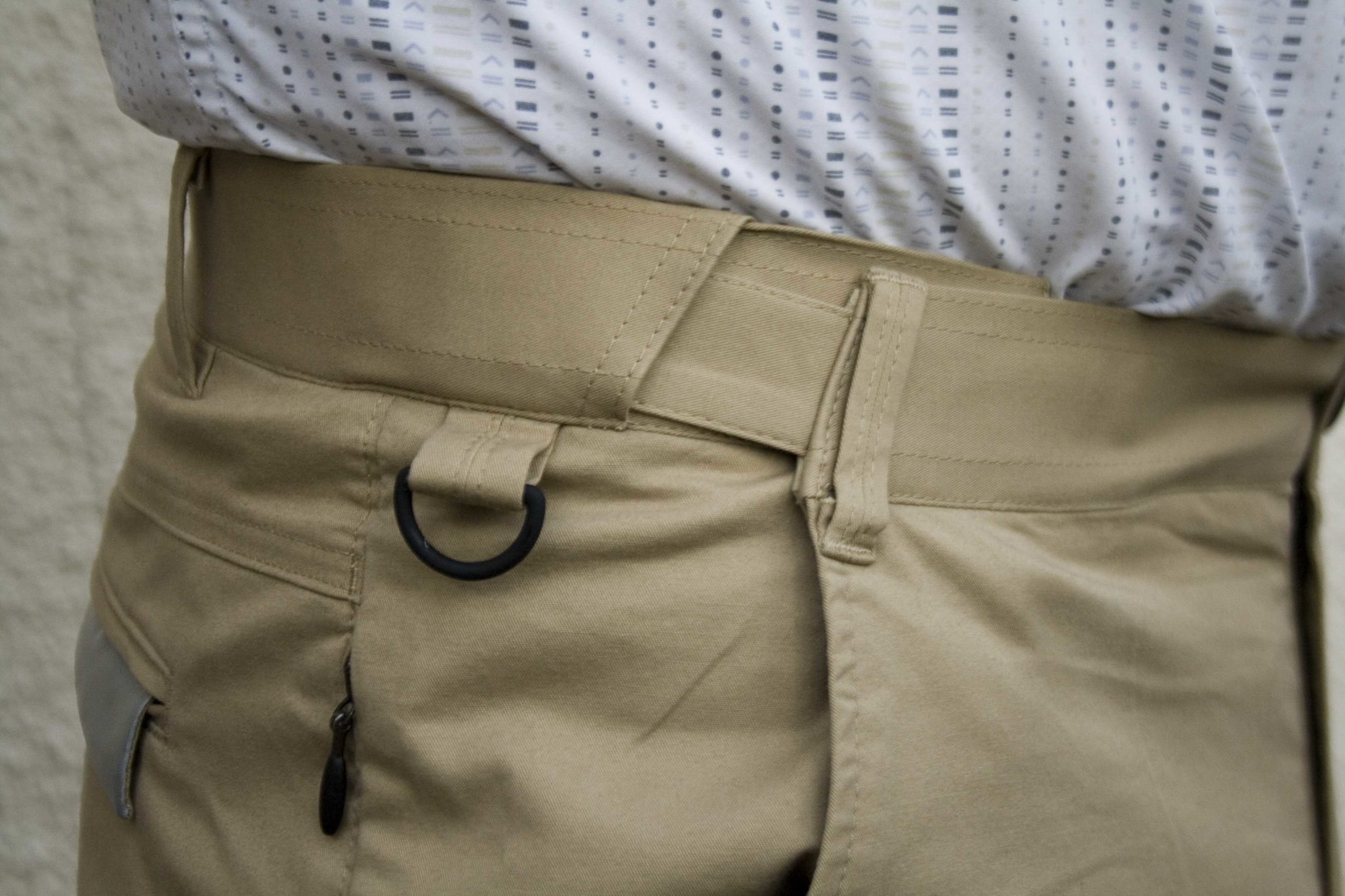 Elasticated waist panel