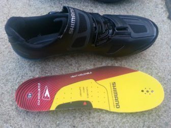 Shimano XC90's heat mouldable insole