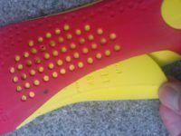 Arch supports simply slide in and out