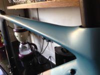 Beautiful sculpting of the ALIZE top tube