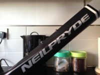 Downtube has a blunt leading edge to clean the airflow coming off the front wheel and forks