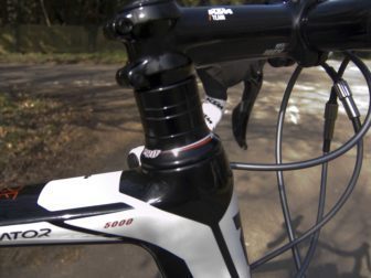 Spacers allow a less racey position but that can easily be changed...