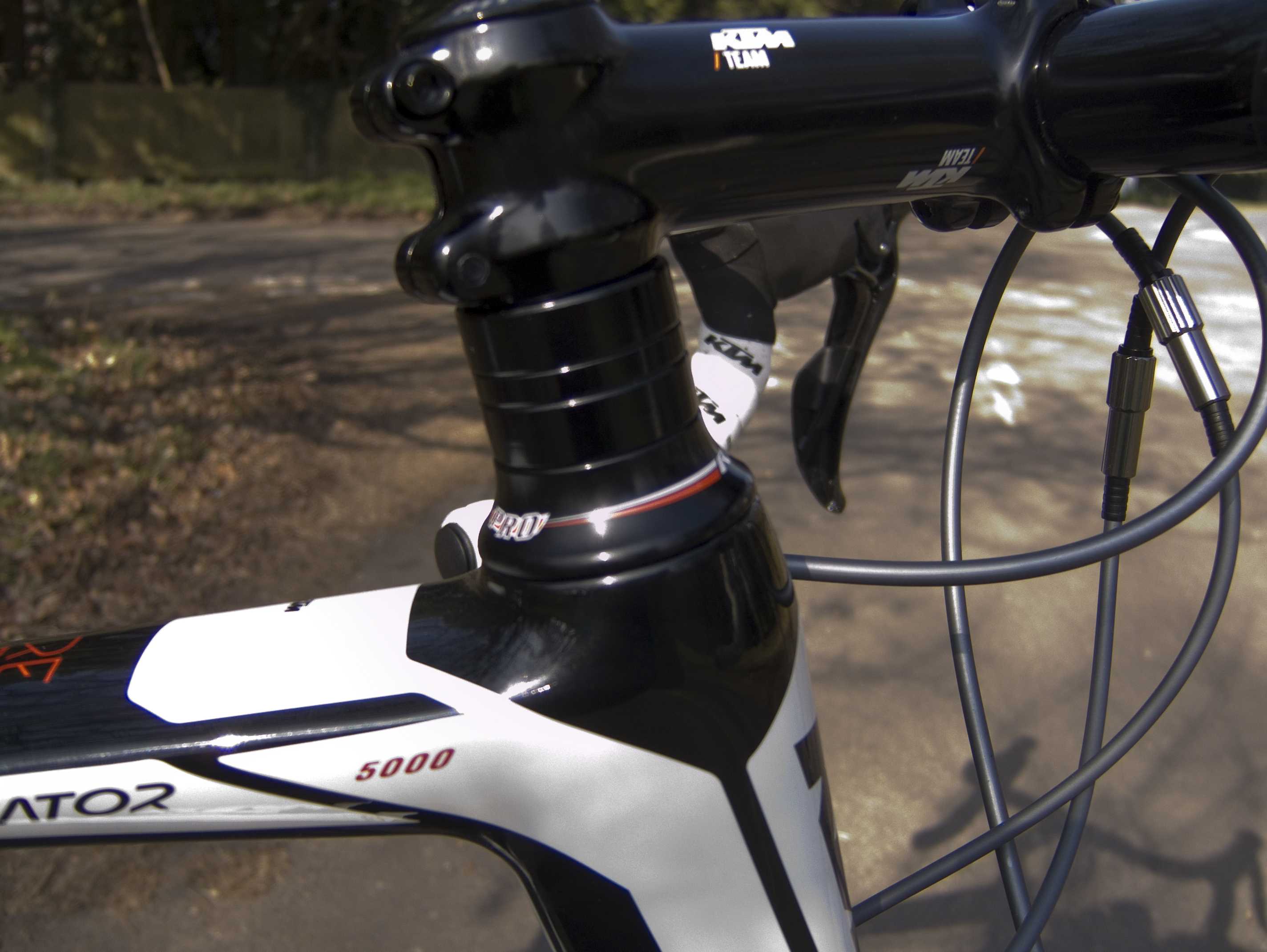 Spacers allow a less racey position but that can easily be changed...