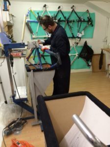 Work starts on our 'test' frame
