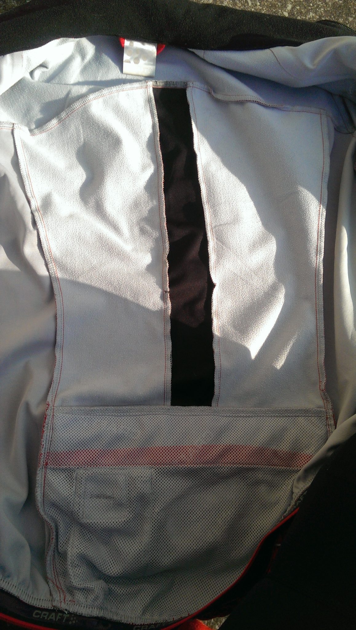 The inside of the jacket is very soft to the touch yet also wicks sweat away from the body