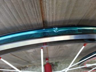 Rim tape, tubeless ready, was ill fitted