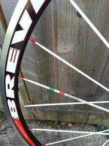 Colourful rim, spoke and hub