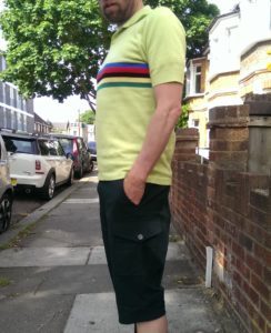 DeMarchi Tradition Campione Polo and Cargo Slim Short side view