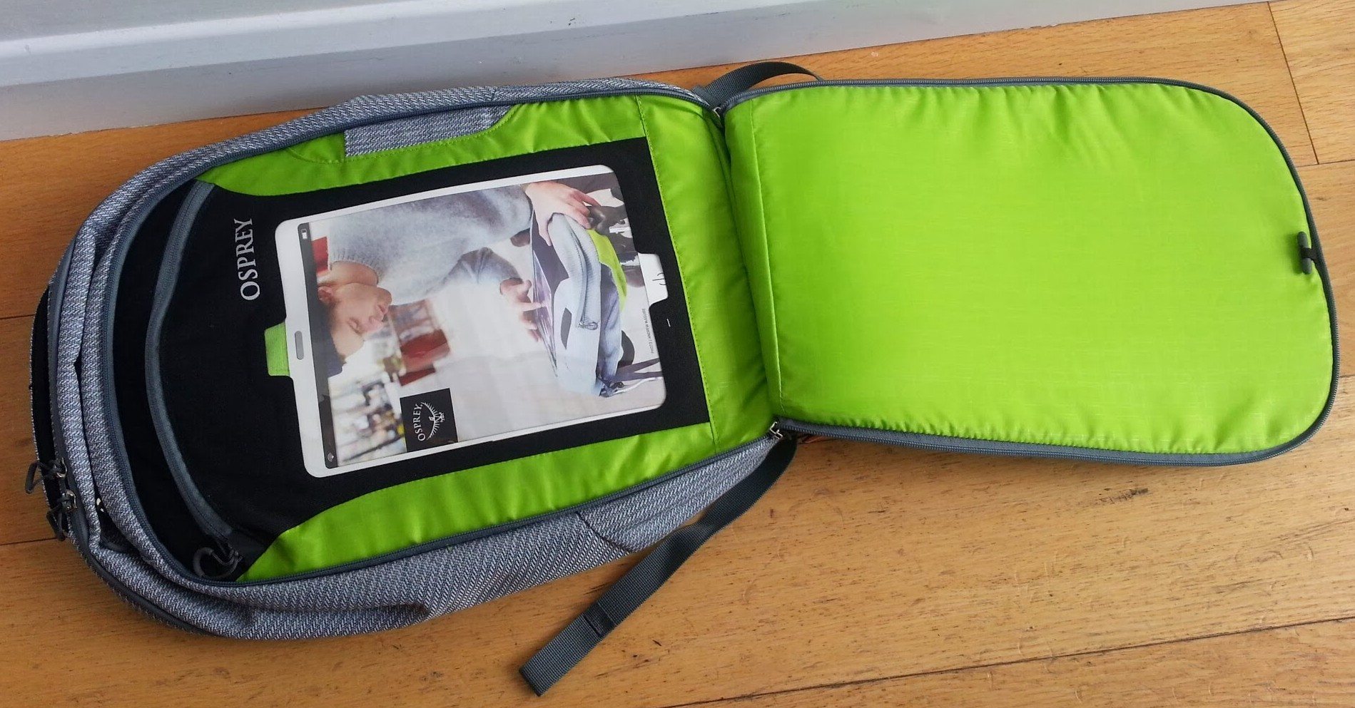 Cycberport is a "special pouch with a transparent screen allowing the user to operate the touchscreen"