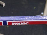 Thor Hushvod's Impec - quite a mess on that top tube