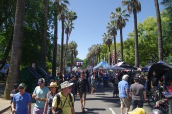 Amgen Tour of California's Lifestyle Festival - packed with people all day
