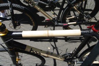 Boo cycles Bamboo tubed road frame Top tube