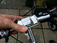 As with all the parts on any folding bike, make sure it's properly engaged.
