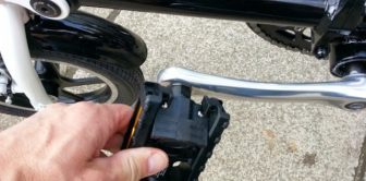 Folding pedals need to be snapped back into a usable position