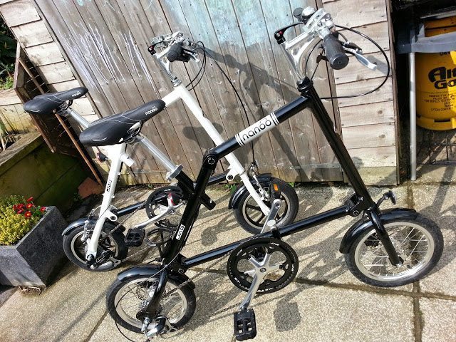 The black Nanoo has gone to Ed Owen who usually commutes on board a Brompton...