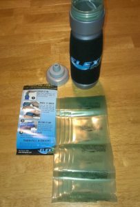 Flexr bottle with its disposable and fully biodegradable liner