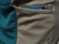 Isadore Asymmetric Jersey rear pocket with valuables and phone/ipod holder
