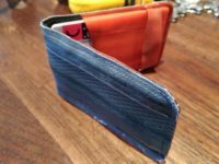 ...with bold orange interior