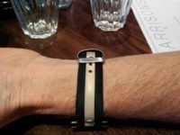 Underview of the Vittoria tyre turned watch strap