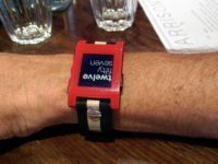 Cool wrist phone with Buckit Belts bicycle tyre strap