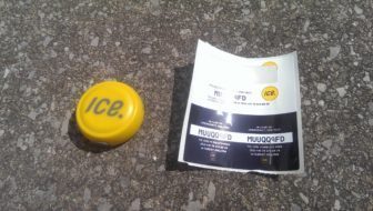 ICEdot sensor and accompanying stickers